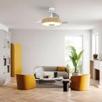 European Style BLDC Ceiling Fan 42 Inch Retractable Ceiling Fan With Light And