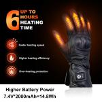 Unisex Heating Electric Rechargeable Gloves 7.4V 12V 2200 2600 3000Mah