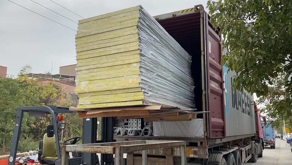 Contemporary Rock Wool Composite Roofing Panels For Cold Room Construction