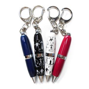 Wholesale Silk Screen Black Ink Mini Keychain Ballpoint Pen With Logo Print from china suppliers