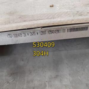 Wholesale ASTM A240 304H S30409 AISI 304H Stainless Steel Plate 3-60*1500*6000MM from china suppliers
