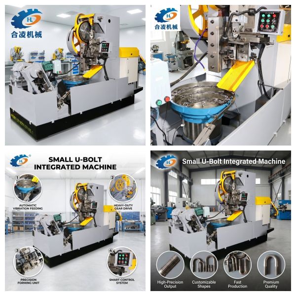 Space Saving U Bolt Forming Machine Fully Automated High Efficiency HELING Machinery