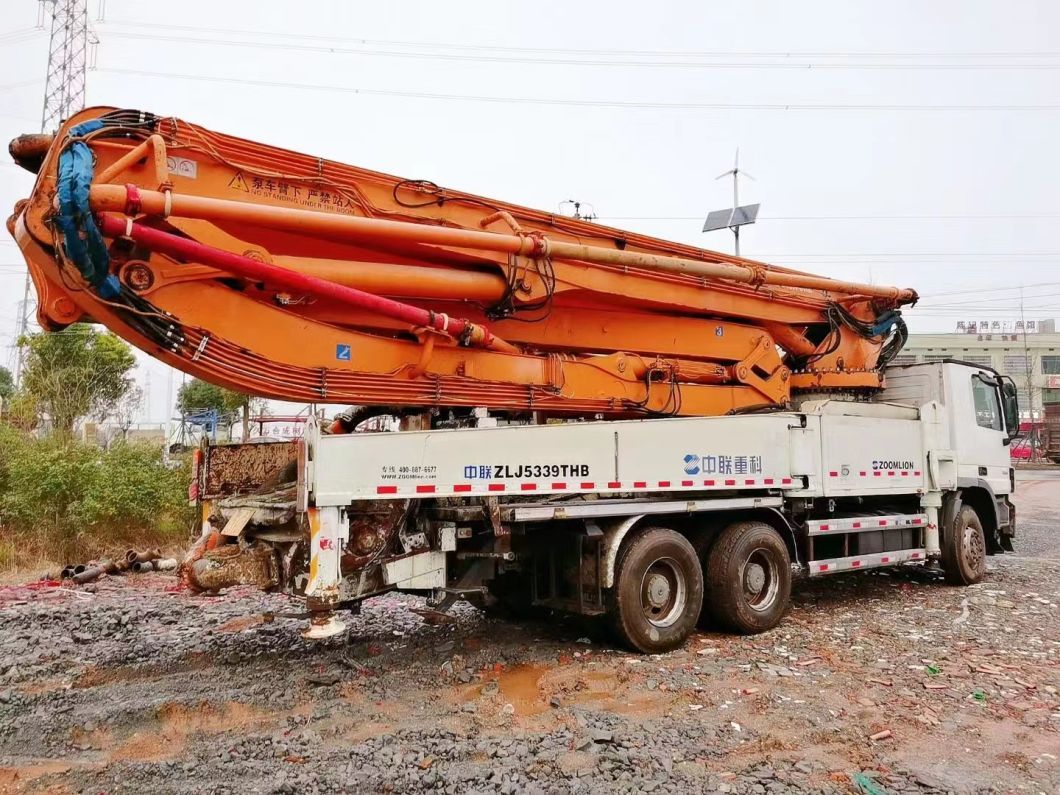2014 Zml 49m Concrete Pump on Benz Truck Concrete Boom Pump Used Heavy Equipment