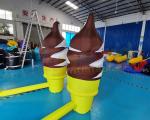 Air Ice Cream Characters Advertising Inflatables For Squares