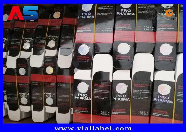 Small Glass Bottles 10ml Vial Storage Box Printing Hologram Foil With Label ,