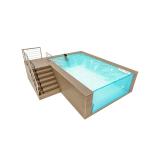 Lucite Acrylic Backyard Swimming Pool for Villa and Beach House Prefab Garden