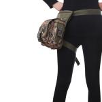 Motorcycle Men Women Thigh Bag with Waterproof Waist Bag and Attached Side Pouch