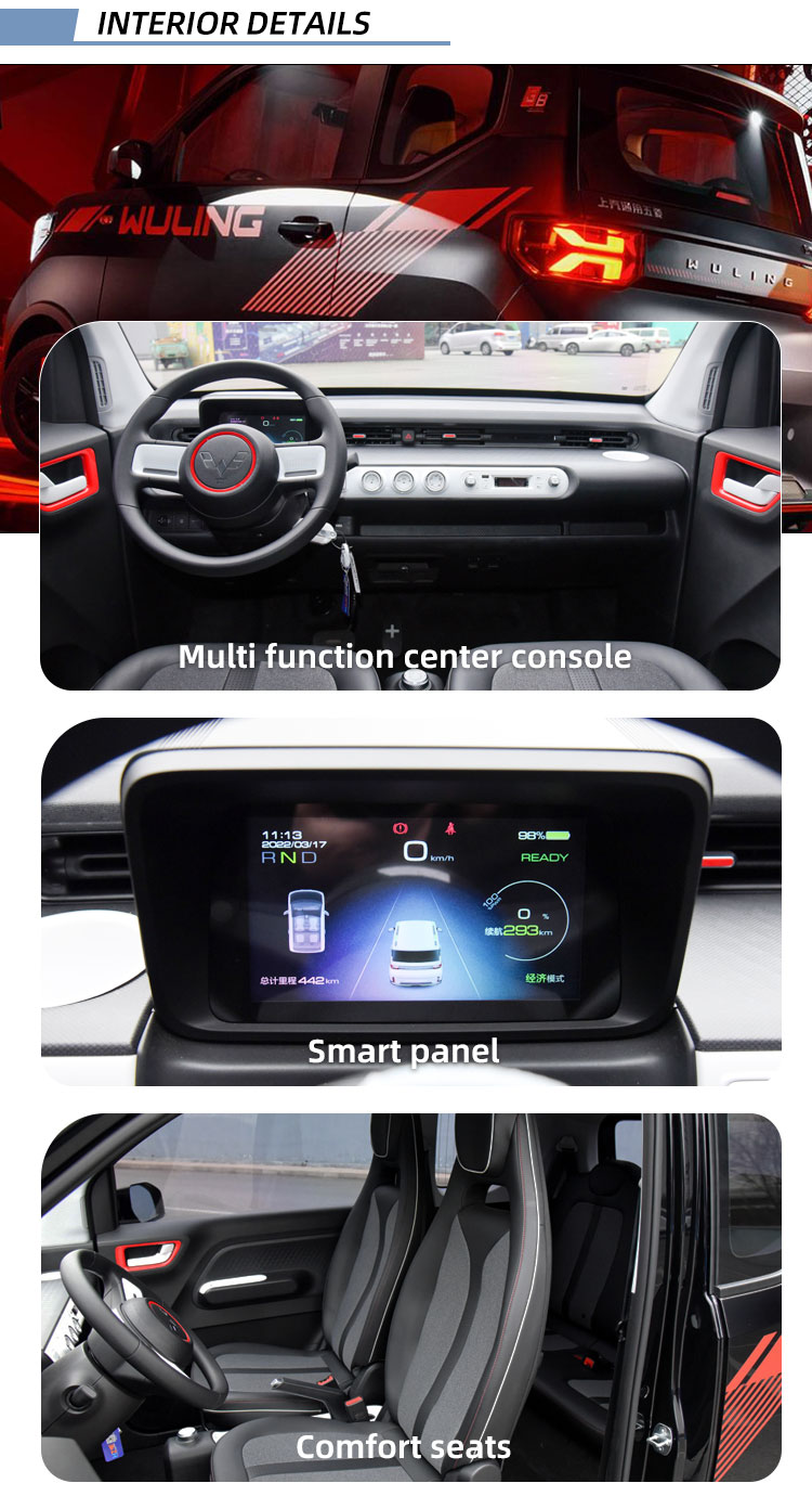 HOT China Medium and large 5-door 7-seat SUV China-made new energy vehicle Wuling EV MINI used car