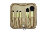 Portable Travel Makeup Brush Set / Foundation Makeup Brush , Bamboo Handle