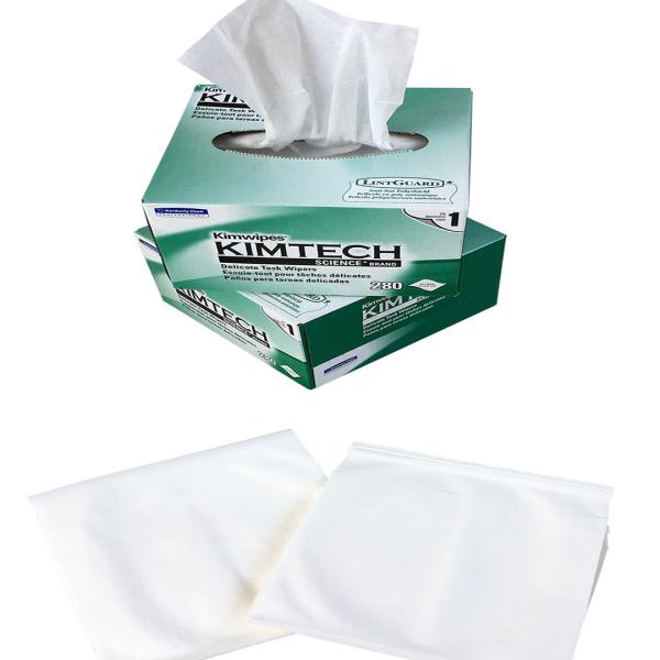 Wood Pulp 56% Polyester44% Composition Industrial Cleaning Wipes 9" Length X 9"