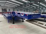 3 Axle Flatbed Semi Trailer 2×20Feet or 40Feet For Container Carrying