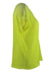 Round Neck Stylish Loose Tops Mint Color Knitted Girls Short Sleeve Tops