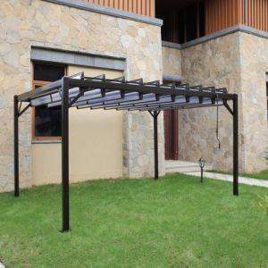 Wholesale Flat Garden Iron Gazebo Outdoor PVC Coated Metal Canopy Gazebo from china suppliers