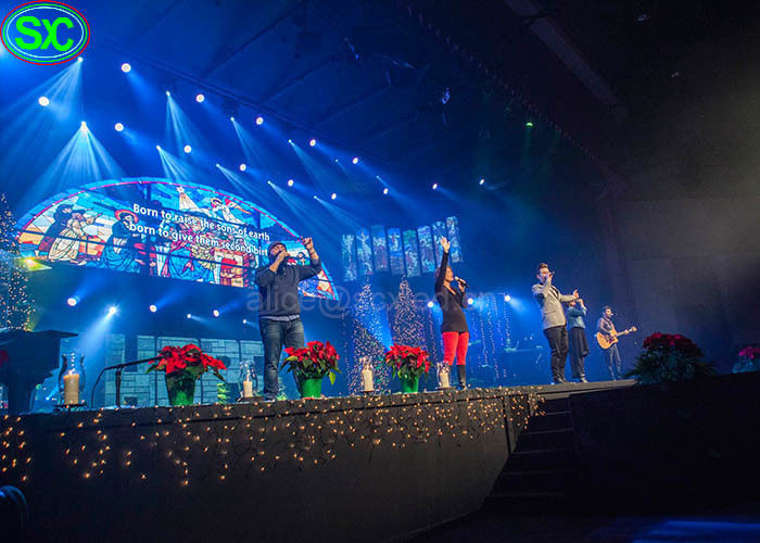 DC5V 40A Outdoor Full Color LED Rental Screen Best Viewing Distance 4m - 200m