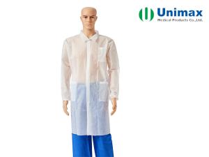 Wholesale Unimax Medical PP or SMS Lab Coat with Press Stud Buttons from china suppliers
