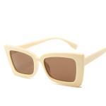 BSCI Trendy Fashion Sunglasses Women Rectangle Frame Clear Mirror Lens Glasses