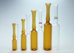 Pharmaceutical Glass Ampoules Types , Ampoule Container Transparent / Brown
