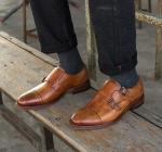 Lace Up Designer OEM Mens Casual Flat Shoes for Walking , Twill Linling