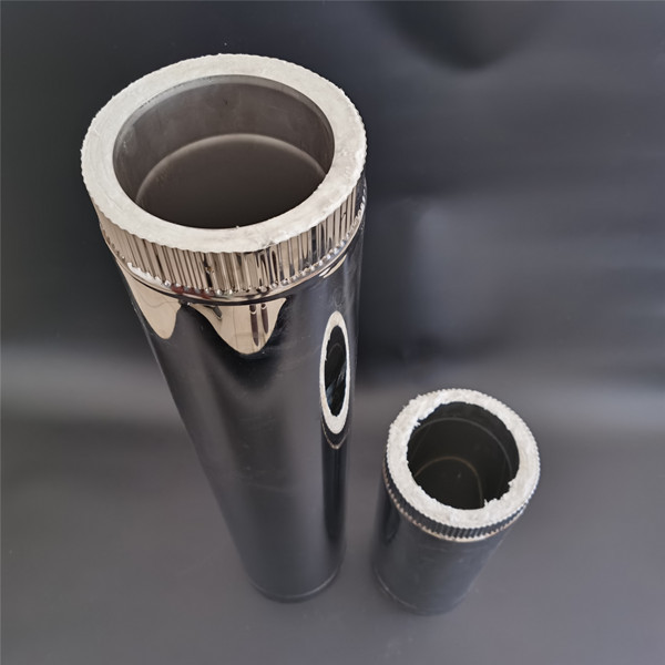 Double Wall Universal Stove Chimney Pipe 90 Degree Bend With Spigot Lock
