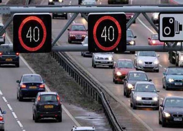 High Resolution Speed Warning Signs , LED Display Signs Wiht Red Circle / Amber