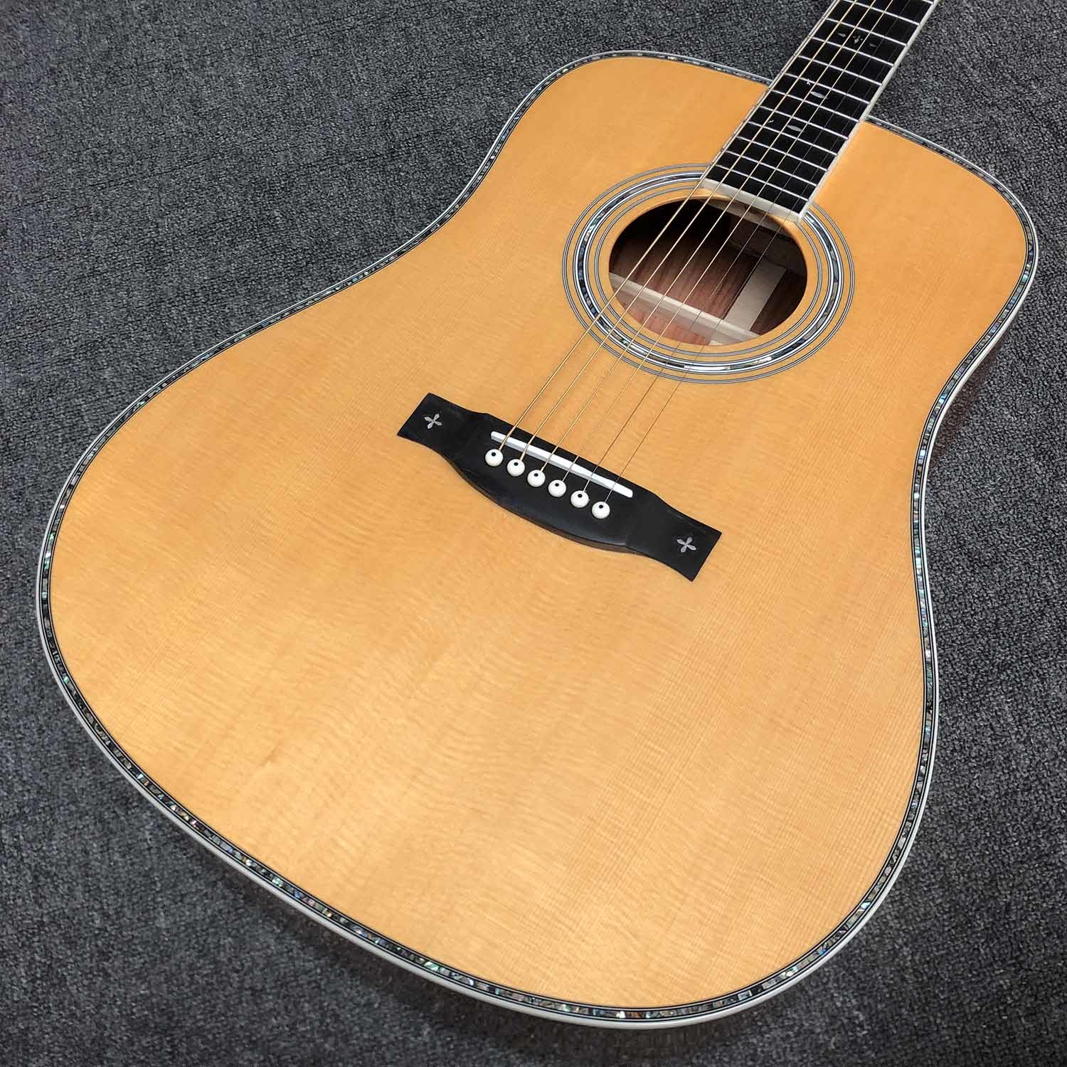 Custom 41 Inch J-45 Honduras Wood Acoustic Guitar, SOLID BACK SIDE