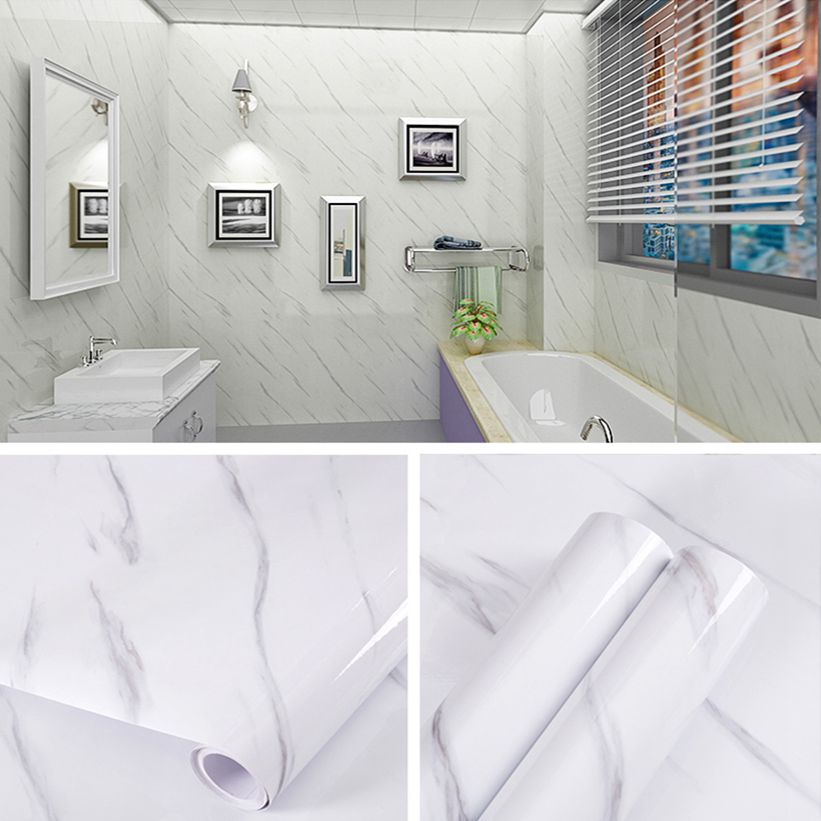 Waterproof Self Adhesive Marble Wall Stickers Wallpaper for Kitchen Countertop Cabinet Furniture Easy to Install