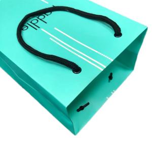 Wholesale Luxury Matte Green Paper Gift Shopping Bag For Clothing Packaging from china suppliers