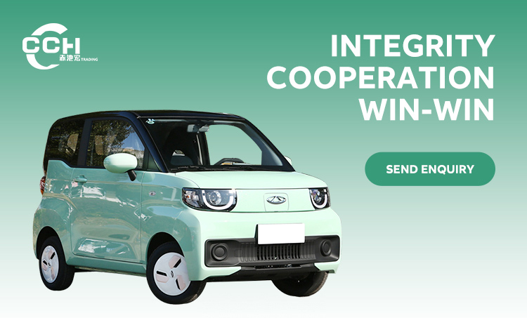 3-door Chery QQ Ice Cream Electric Passenger Vehicle with 20kw Power and 85N.m Torque