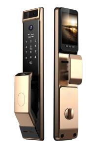 Wholesale Champagne Gold Face Recognition Door Lock Intelligent For Office Hotel from china suppliers