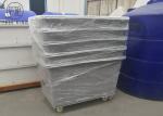 20 Bushel Poly Box Truck , Rectangular Poly Laundry Trucks Industry For Knitting