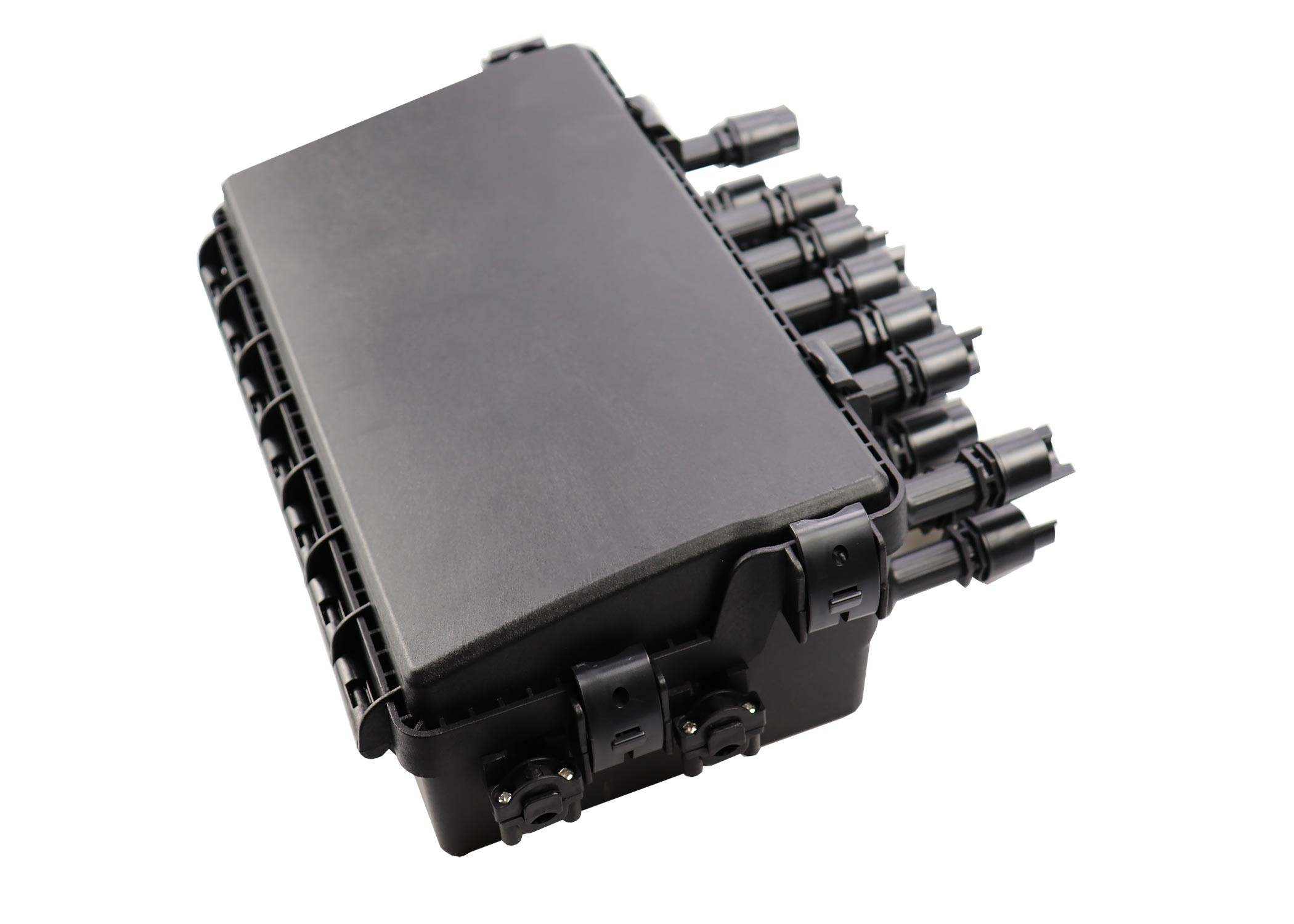 Wall / Pole / Aerial 16 Core Optical Fiber Cable Joint Closure Black