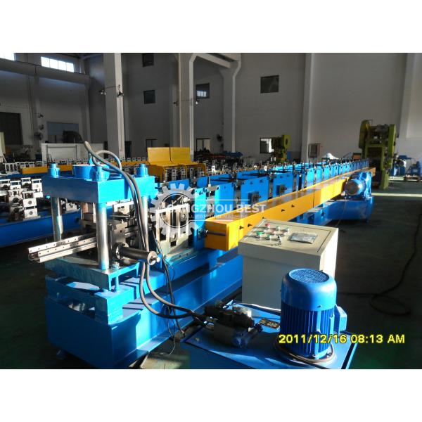 Heavy Duty 2.5mm Rack Roll Forming Machine Slotted Angle Shelving Making