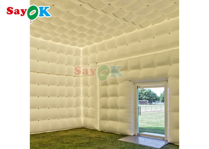 Outdoor Giant Inflatable Marquee Tent Pvc White Inflatable Nightclub Tent For Party Event