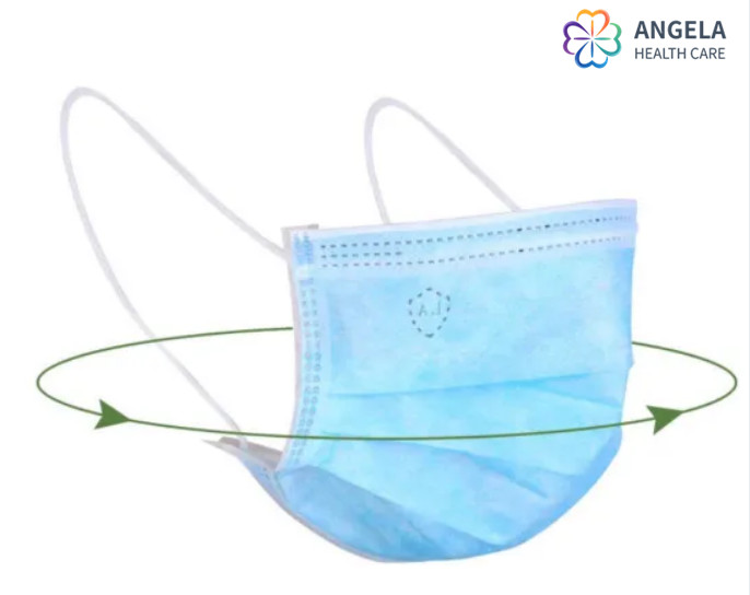 Surgical 3 Ply Earloop Face Mask For Patient Protection,Blue Disposable Face Mask