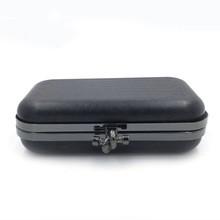 Hot selling fashion customized gunmetal iron rectangle clutch purse frames box