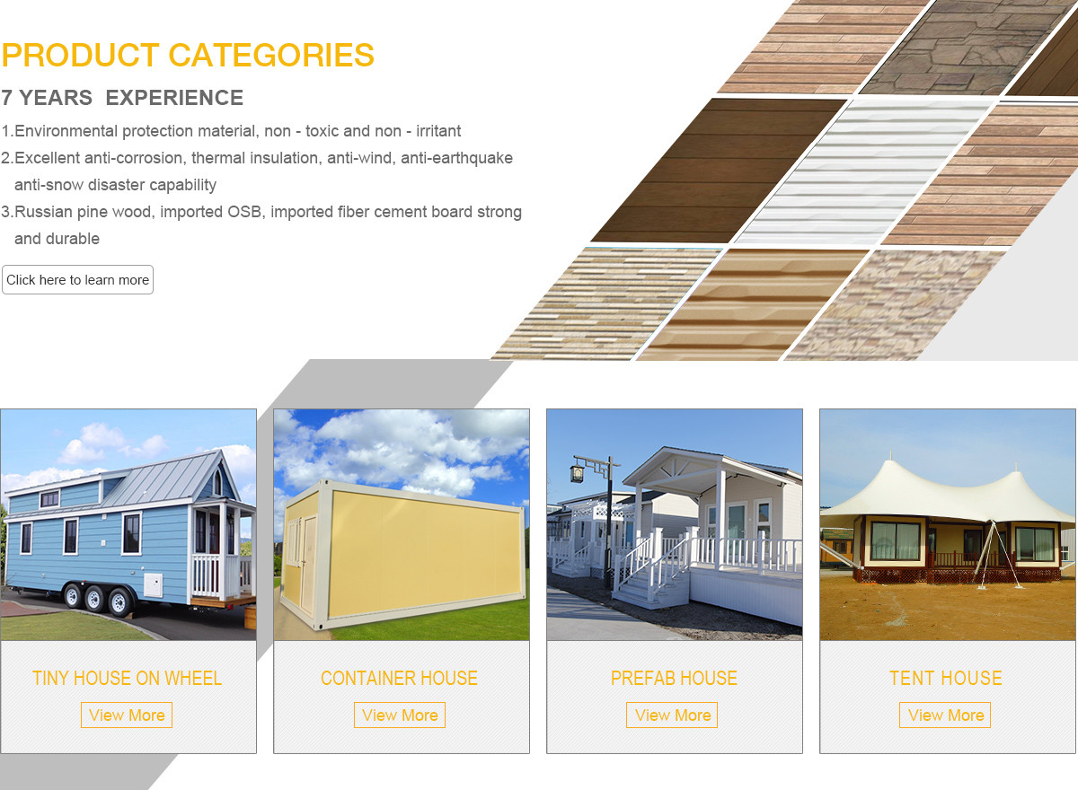 2 Bedroom Prefab House 60m2 G550 Light Steel Frame Windproof Luxury