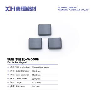 Wholesale Super Strong Wet Pressed Permanent Magnet Ferrite Ring For Fan Motor W1008H from china suppliers