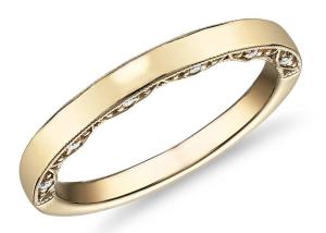 Wholesale Classic 9K Gold Ring 0.12ct 1.3MM Dimension With Natural Diamond from china suppliers