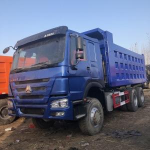 Wholesale Blue 6x4 Used Howo Trucks , Sinotruk Howo 10 Wheeler Dump Truck from china suppliers
