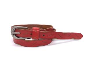 Wholesale 2.5cm Wide Women's Fashion Leather Belts Red Waist Strap For Promotional from china suppliers