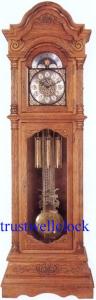 Wholesale high grade luxury grandfather clock with German Hermle weight driven 4/4 movement-GOOD CLOCK YANTAI)TRUST-WELL CO LTD. from china suppliers