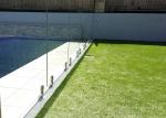 Spigot Tempered Clear Frameless Glass Railing Pool Fence 316/304 Stainless Steel