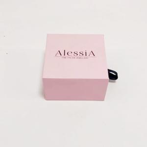 Wholesale Pink Color Jewelry Paper Box Kraft Earring Boxes Small Necklace Gift Box from china suppliers