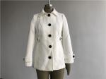 Fashion Ladies Wool Coat Milk Retro Ladies Single Breasted Coat TW55642