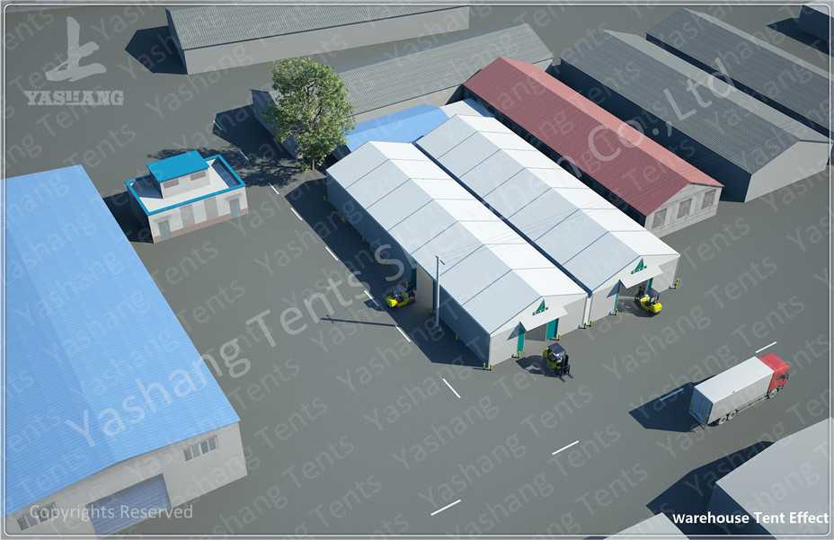 Snow Load Temporary Industrial Warehouse Tent With Functional Container
