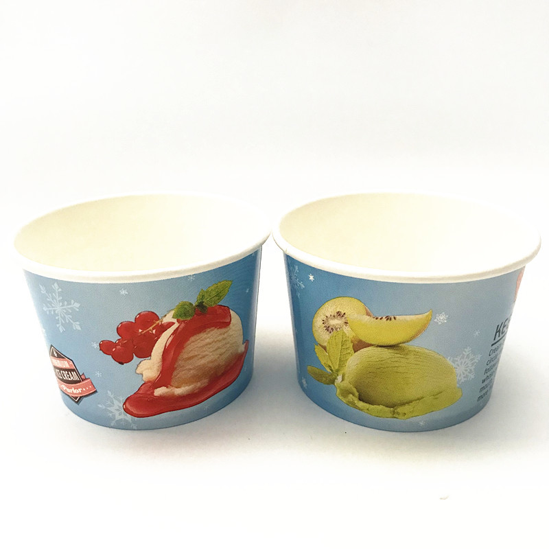 Ice Cream Cups Wholesale Customized Paper Cup Frozen Ice Cream Cup Food & Beverage Packaging