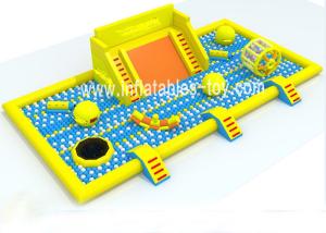 Wholesale Latest Inflatable Amusement Park With Plastic Ball , Inflatable Toys Park For Kids from china suppliers