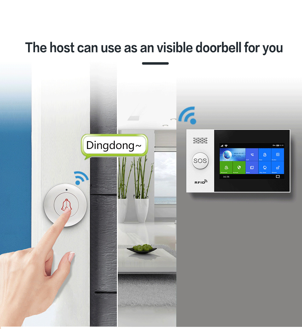 Full Touch Screen Wi-Fi+GSM/4G Home Burglar Alarm System Kit With A Variety Of Smart Accessories