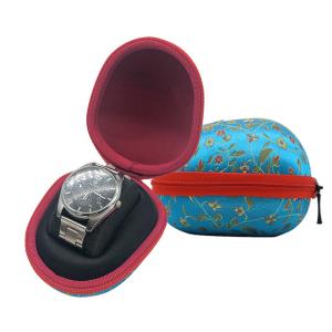 Wholesale Waterproof Shockproof EVA Zipper Case For Watch Storage Velvet Lining from china suppliers