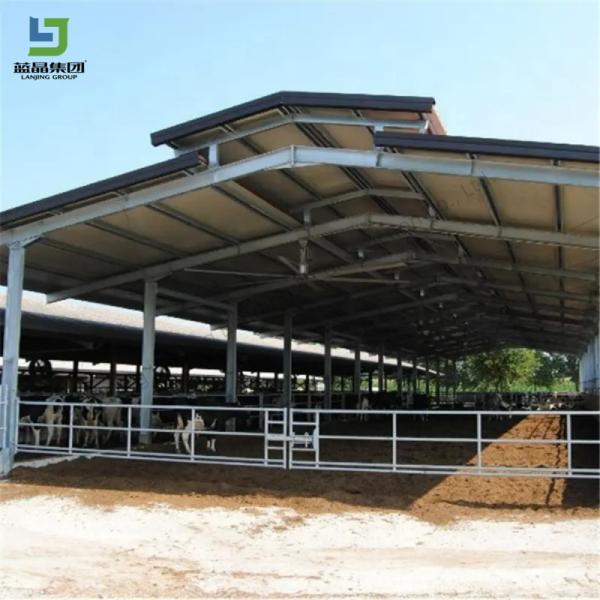 Prefabricated Ready Made Wholesale Steel Structure Cattle Cow Goat Poultry